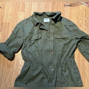 Old Navy Khaki Green Zip-Up Jacket